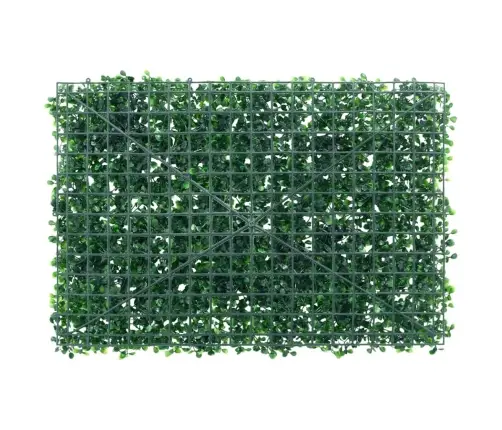   Mākslīgo Krūmu Lapu Žogs, 6 Gab., Zaļš, 40X60 Cm Vidaxl