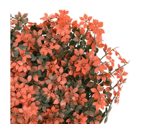   Dirbtinių Klevo Lapų Tvoros, 24Vnt., Raudonos, 40X60Cm