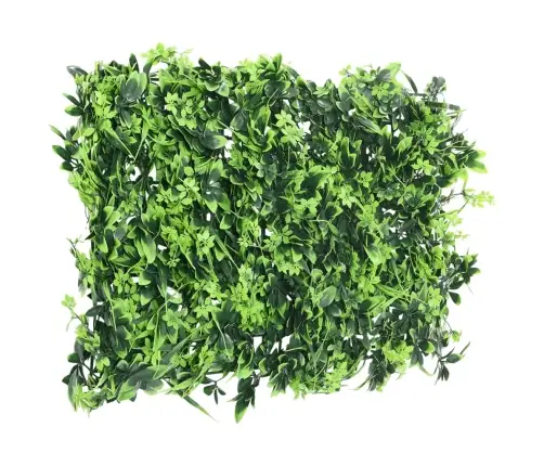   Mākslīgo Lapu Žogs , 24 Gab., Zaļš, 40X60 Cm Vidaxl