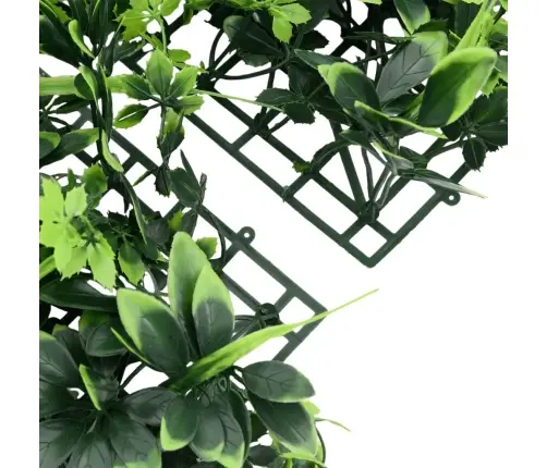   Mākslīgo Lapu Žogs , 24 Gab., Zaļš, 40X60 Cm Vidaxl