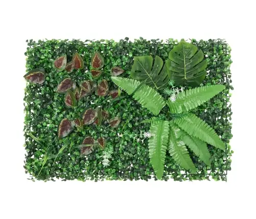   Mākslīgo Augu Žogs , 24 Gab., Zaļš, 40X60 Cm Vidaxl