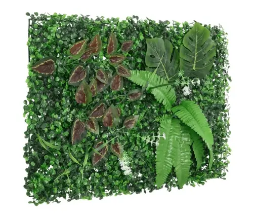   Mākslīgo Augu Žogs , 24 Gab., Zaļš, 40X60 Cm Vidaxl