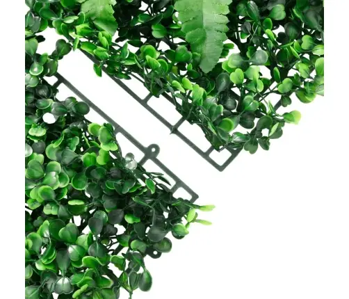   Mākslīgo Augu Žogs , 24 Gab., Zaļš, 40X60 Cm Vidaxl