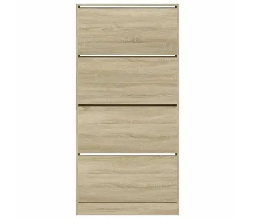 Apavu Skapītis Ar 4 Atvilktnēm, Koka Krāsa, 80X21X163,5 Cm Vidaxl