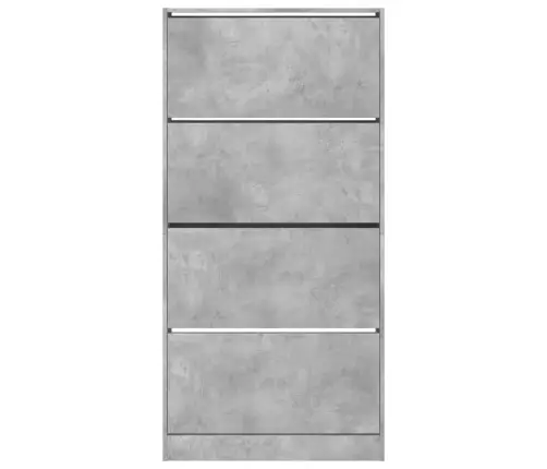 Batų Spintelė Su 4 Stalčiais, Betono, 80X21X163,5Cm