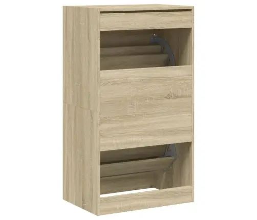 Apavu Skapītis Ar 2 Atvilktnēm, Koka Krāsa, 60X42X108 Cm Vidaxl