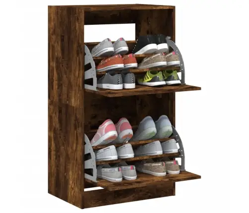 Apavu Skapītis Ar 2 Atvilktnēm, Ozolkoka Krāsa, 60X42X108 Cm Vidaxl