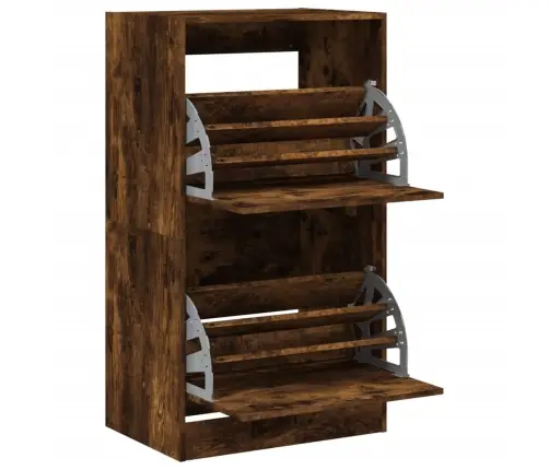 Apavu Skapītis Ar 2 Atvilktnēm, Ozolkoka Krāsa, 60X42X108 Cm Vidaxl