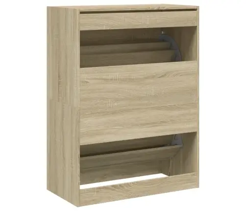 Apavu Skapītis Ar 2 Atvilktnēm, Koka Krāsa, 80X42X108 Cm Vidaxl