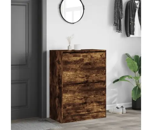 Apavu Skapītis Ar 2 Atvilktnēm, Ozolkoka Krāsa, 80X42X108 Cm Vidaxl