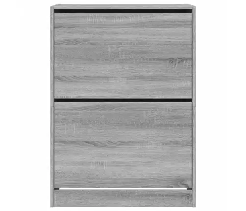 Apavu Skapītis Ar 2 Atvilktnēm, Pelēka Ozola, 80X42X108 Cm Vidaxl