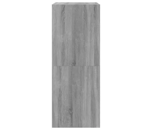 Apavu Skapītis Ar 2 Atvilktnēm, Pelēka Ozola, 80X42X108 Cm Vidaxl