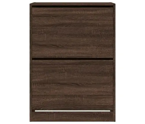 Apavu Skapītis Ar 2 Atvilktnēm, Brūna Ozolkoka, 80X42X108 Cm Vidaxl