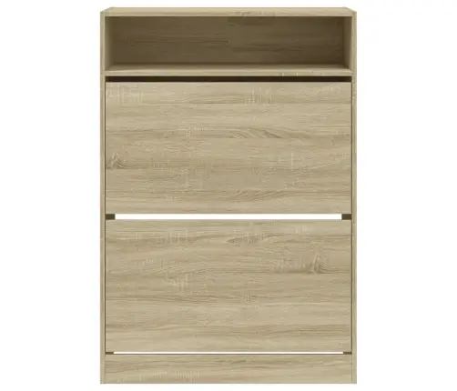 Batų Spintelė Su 2 Atverčiamais Stalčiais, Ąžuolo, 80X34X116Cm