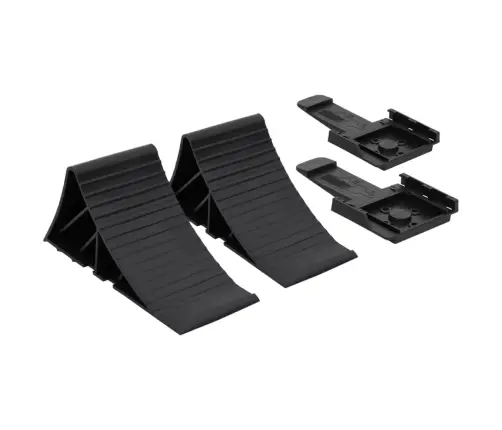 Piekabes Atbalsta Ritenis Ar Skavu Un Riteņa Paliktņiem, 48 Mm Vidaxl