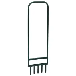 Zāliena Aerators Ar 5 Zariem, Zaļš, Pulverkrāsots Tērauds Vidaxl