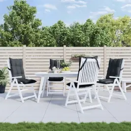 Dārza Krēslu Spilveni, 4 Gab., Oksforda Audums, Pelēki Vidaxl