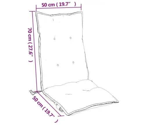 Dārza Krēslu Spilveni, 6 Gab., Oksforda Audums Vidaxl