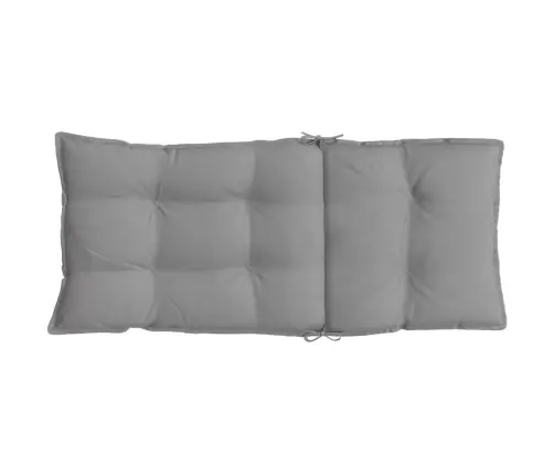 Kõrge Seljatoega Toolipadjad 2 Tk, Hall, Oxford Kangas