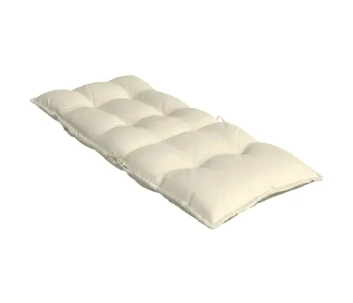 Kõrge Seljatoega Toolipadjad 4 Tk, Kreemjas, Oxford Kangas