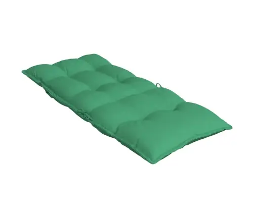 Kõrge Seljatoega Toolipadjad 2 Tk, Roheline, Oxford Kangas