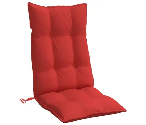 Kėdės Pagalvėlės, 4Vnt., Raudonos Spalvos, Oksfordo Audinys