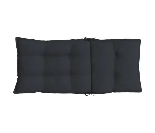 Kõrge Seljatoega Toolipadjad 6 Tk, Must, Oxford Kangas