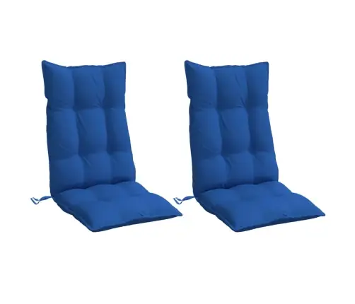 Dārza Krēslu Spilveni, 2 Gab., Spilgti Zils Oksforda Audums Vidaxl