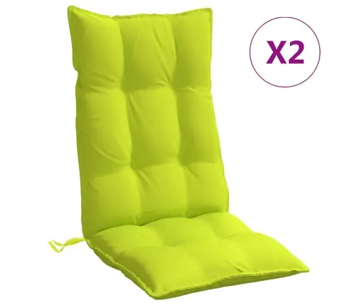 Kėdės Pagalvėlės, 2Vnt., Ryškiai Žalios, Oksfordo Audinys