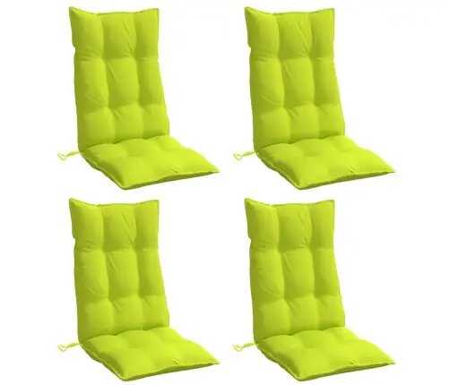 Kõrge Seljatoega Toolipadjad 4 Tk, Erkroheline, Oxford Kangas