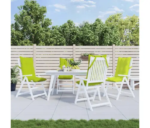 Kõrge Seljatoega Toolipadjad 4 Tk, Erkroheline, Oxford Kangas