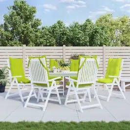 Dārza Krēslu Spilveni, 6 Gab., Spilgti Zaļš Oksforda Audums Vidaxl