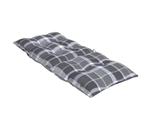 Dārza Krēslu Matrači, 6 Gab., Oksforda Audums, Pelēkas Rūtis Vidaxl