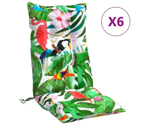 Kėdės Pagalvėlės, 6Vnt., Įvairių Spalvų, Oksfordo Audinys