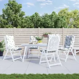 Krēslu Spilveni, 4 Gab., Lapu Apdruka, Oksforda Audums Vidaxl