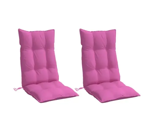 Dārza Krēslu Spilveni, 2 Gab., Rozā Oksforda Audums Vidaxl
