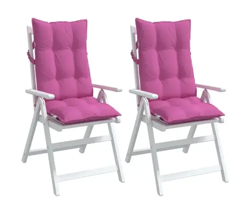 Dārza Krēslu Spilveni, 2 Gab., Rozā Oksforda Audums Vidaxl