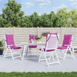 Dārza Krēslu Spilveni, 4 Gab., Rozā Oksforda Audums Vidaxl