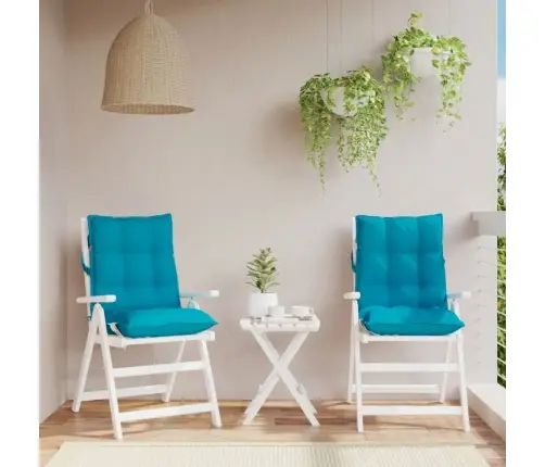 Dārza Krēslu Spilveni, 2 Gab., Gaiši Zils Oksforda Audums Vidaxl