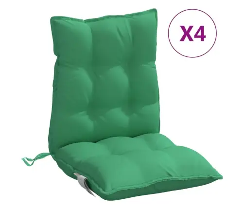 Kėdės Pagalvėlės, 4Vnt., Žalios, Oksfordo Audinys