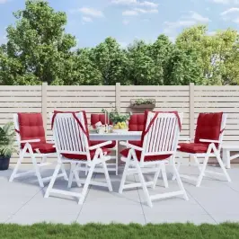 Madala Seljatoega Toolipadjad 6 Tk, Veinipunane, Oxford Kangas