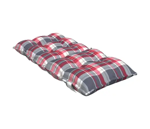 Madala Seljatoega Toolipadjad 6 Tk, Punane Ruudumuster, Kangas