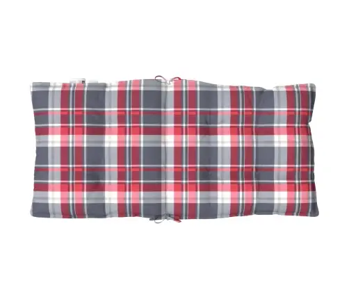 Madala Seljatoega Toolipadjad 6 Tk, Punane Ruudumuster, Kangas