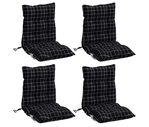 Kėdės Pagalvėlės, 4Vnt., Oksfordo Audinys, Languotos