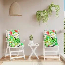 Dārza Krēslu Matrači, 2 Gab., Oksforda Audum, Krāsaini Vidaxl