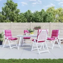 Dārza Krēslu Spilveni, 4 Gab., Oksforda Audum, Rozā Vidaxl