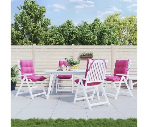 Kėdės Pagalvėlės, 4Vnt., Rožinės, Oksfordo Audinys