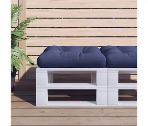 Palešu Spilvens, 60X60X12 Cm, Audums, Tumši Zils Vidaxl