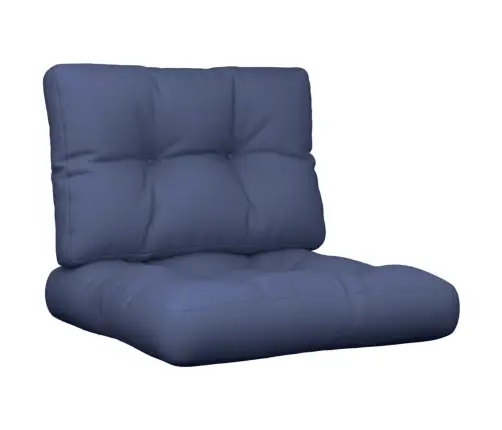 Palešu Spilvenu Komplekts, 60X40X12 Cm, Audums, Tumši Zils Vidaxl