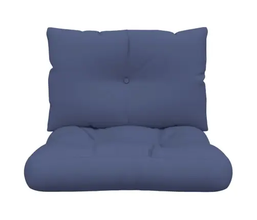 Palešu Spilvenu Komplekts, 60X38X13 Cm, Audums, Tumši Zils Vidaxl
